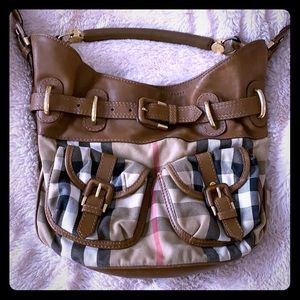 Authentic Burberry Classic Hobo Style Crossbody